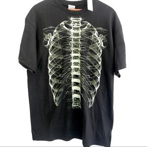 X-ray skeleton short sleeve Halloween T-shirt NEW